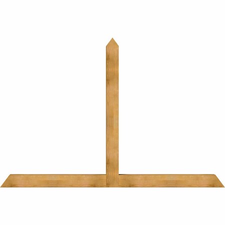 Ekena Millwork Portland Rough Sawn Timber Gable Bracket, Western Red Cedar, 108"W x 72"H x 6"D x 6"F, 16/12 Pitch GBW108X72X0606POR00RWR